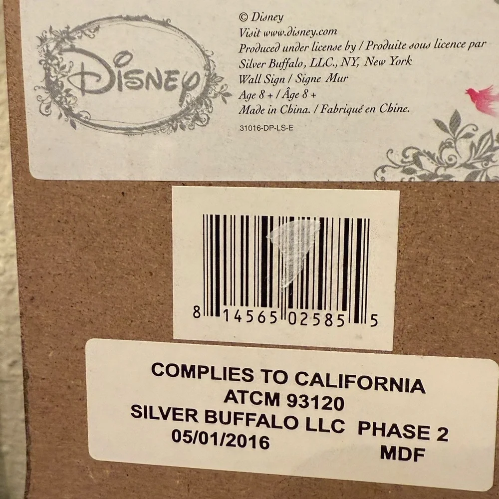 Disney Princess Wall Decor Letter C